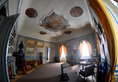 the Metternich´s Office (formerly the Abbot's Office with a baroque fresco)