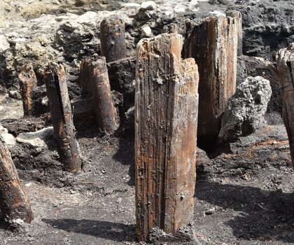 Třebíč, Karlovo náměstí, detail zachovalých dřevěných prvků, zdroj: Muzeum Vysočiny Jihlava