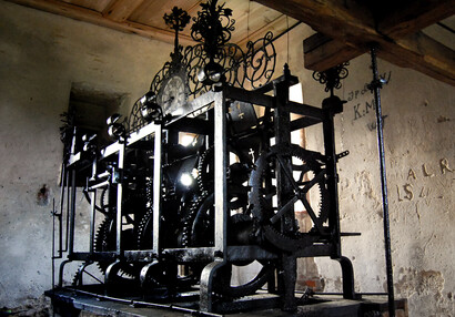 barokní věžní hodinový stroj